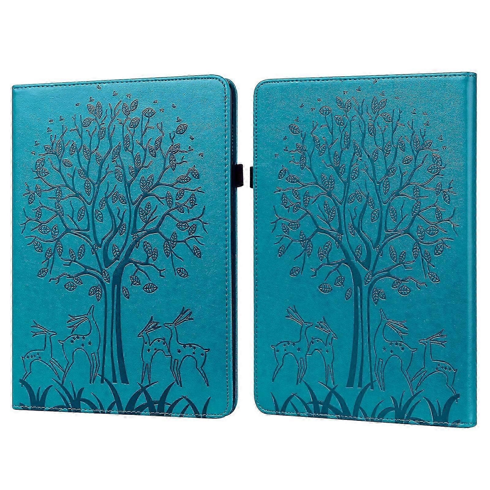 For Amazon Kindle Paperwhite 5 2021 Tree & Deer Pattern Pressed Printing Leather Tablet Case with Sleep / Wake-up 2025