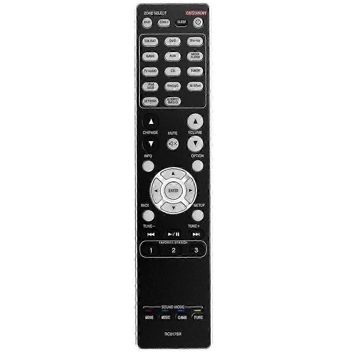 RC017SR Replace Remote Control for Stereo Receiver AV Home Theater Receiver SR6007 NR1603 SR5007
