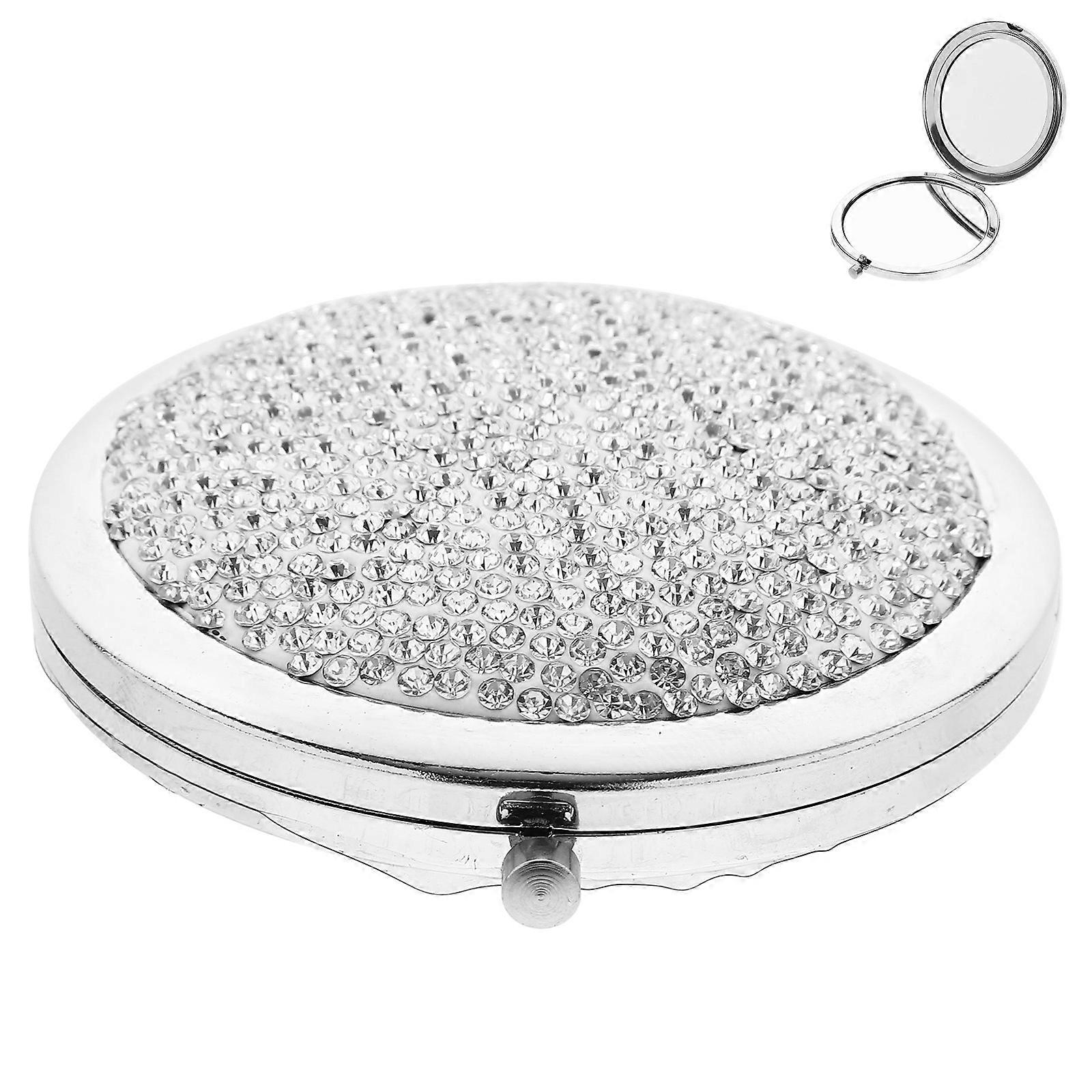 Double Side Mirror Folding Creative Makeup Mirror Portable 3Pcs Set