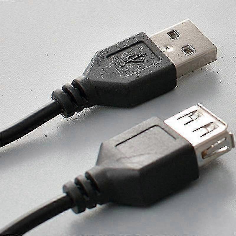 1m Black Data Sync USB 2.0 Extender Cable - Extension Cord for Fast Charging & Data Transfer