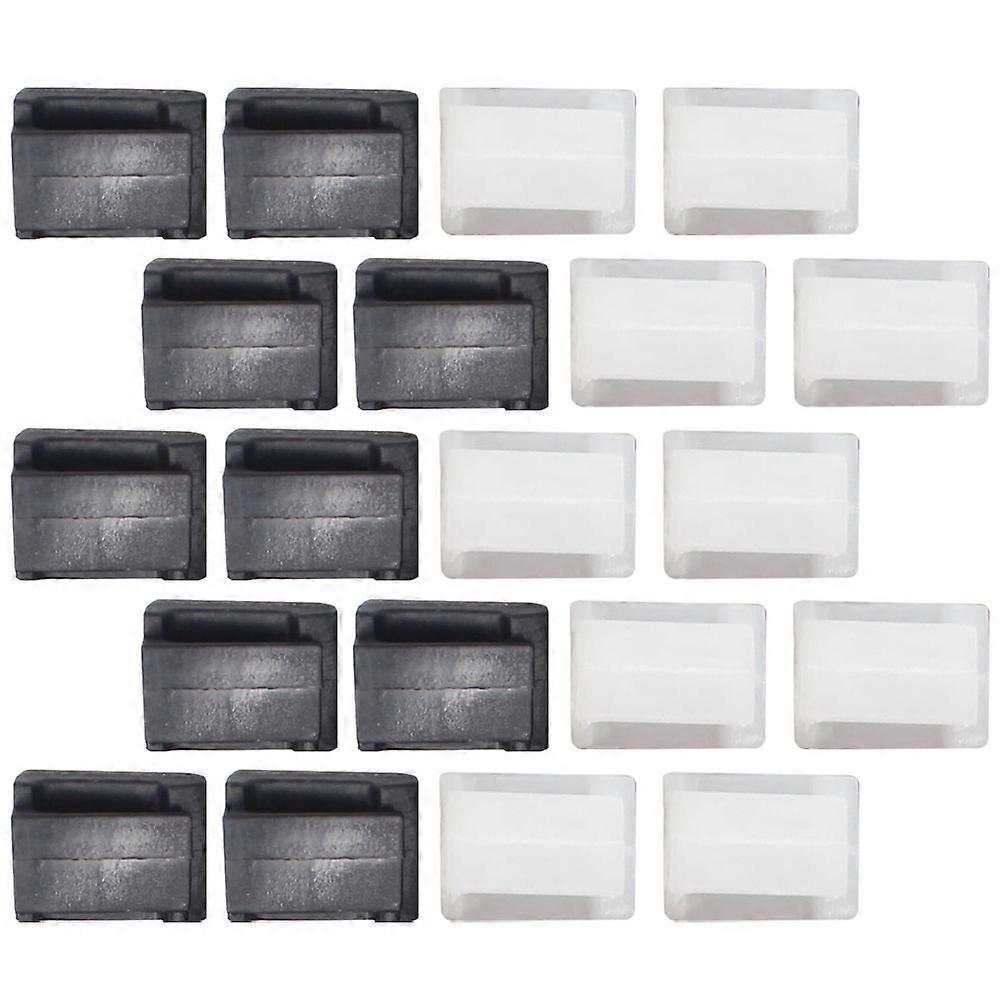 Cable Holders Self-Adhesive Fixing Clip Insulation Office Cable Installation White 1.2x0.95cm 100Pcs