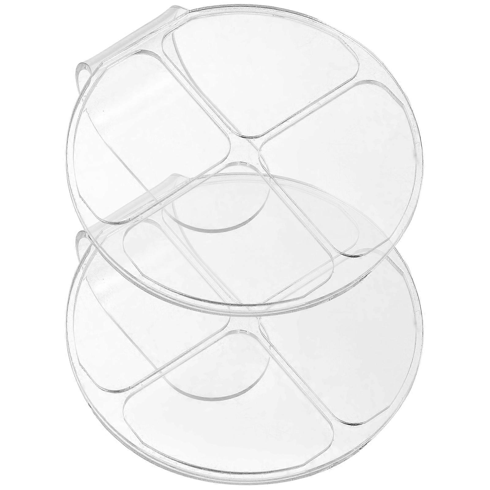 8Pcs Transparent Acrylic Handheld Makeup Mixing Palette For Professionals Makeup Application Easy Cleaning