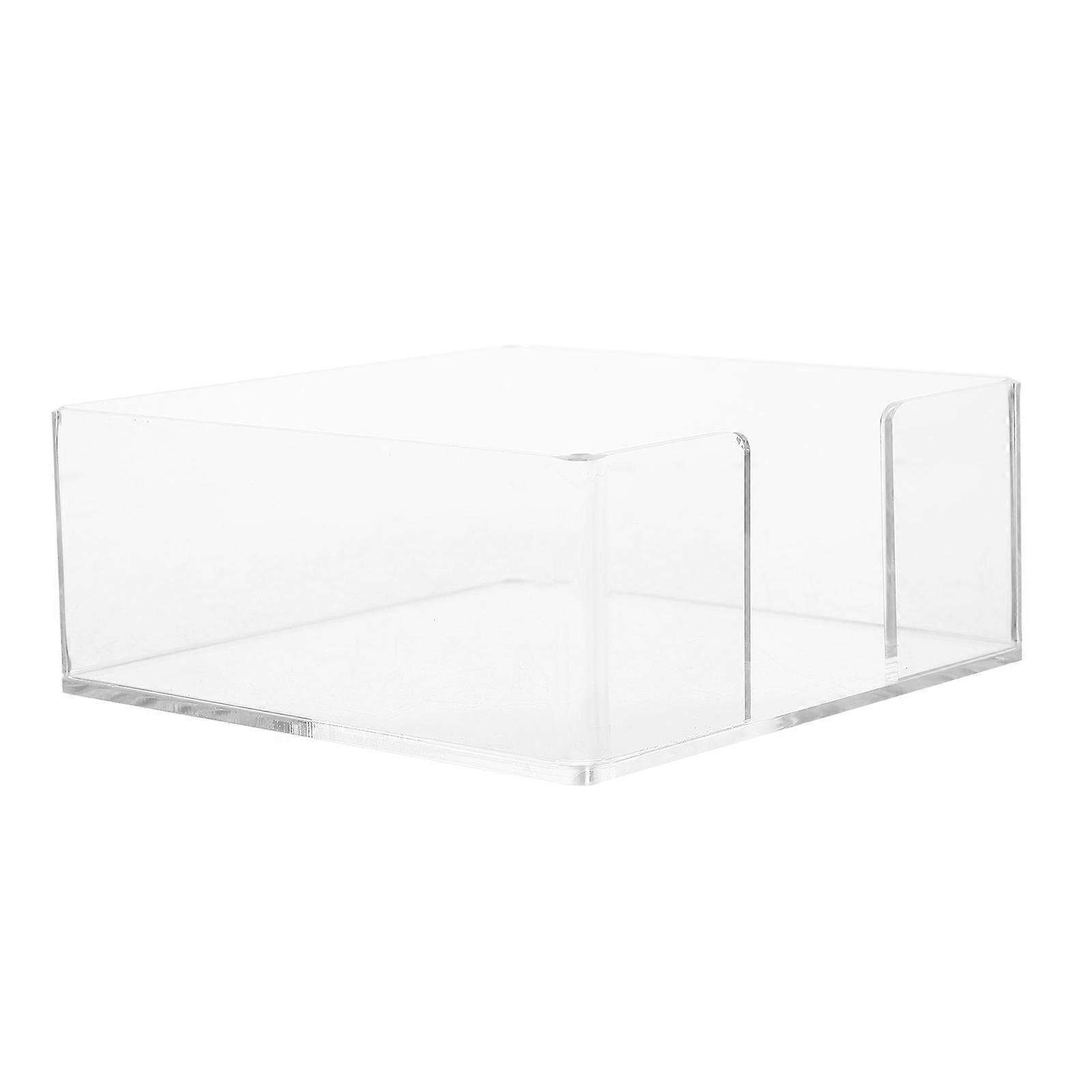 Restaurant Use Transparent Acrylic Tissue Box for Storage 2Pcs Set