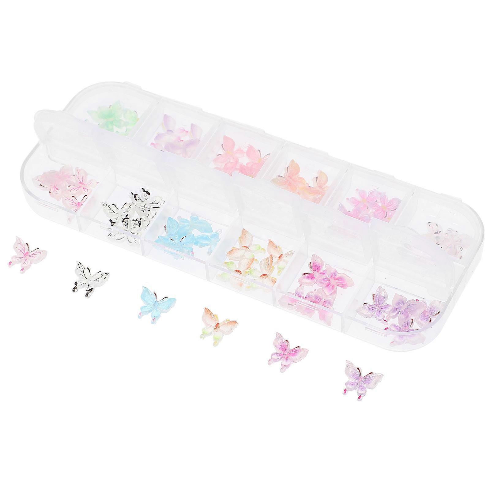 Nail Decorator 3D Resin Patterned Nail Paste for Decoration 180Pcs