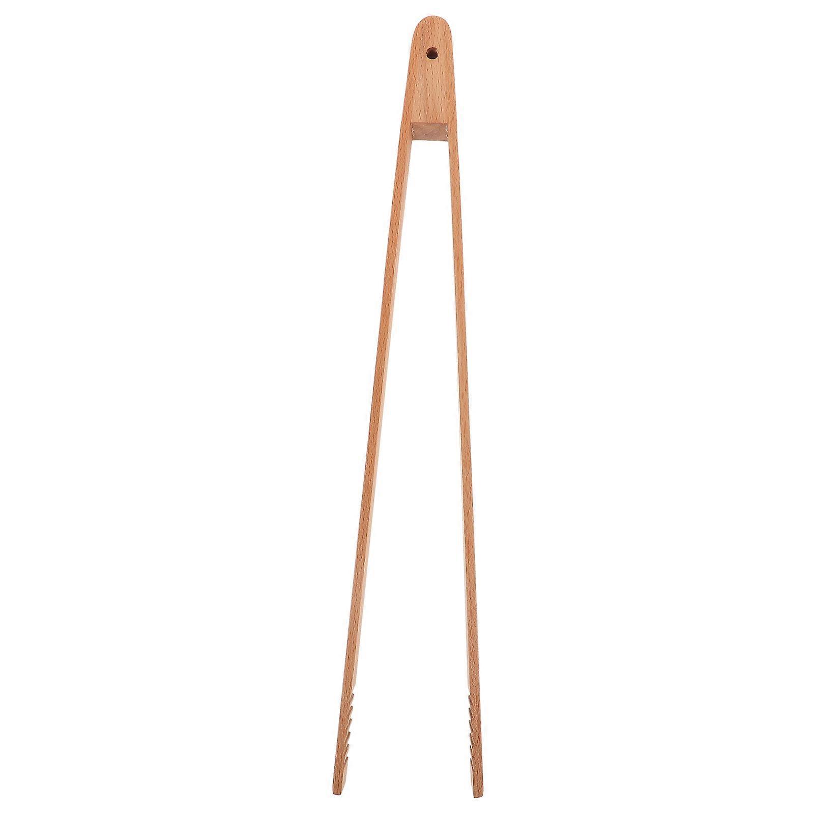 Wooden Toaster Tongs 2Pcs Food Clips for Easy Grip and Toast Bread