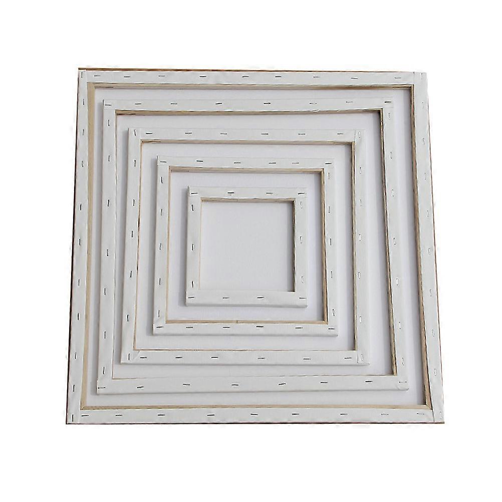 Picture Frame for Oil Painting with 2Pcs Square Frames White