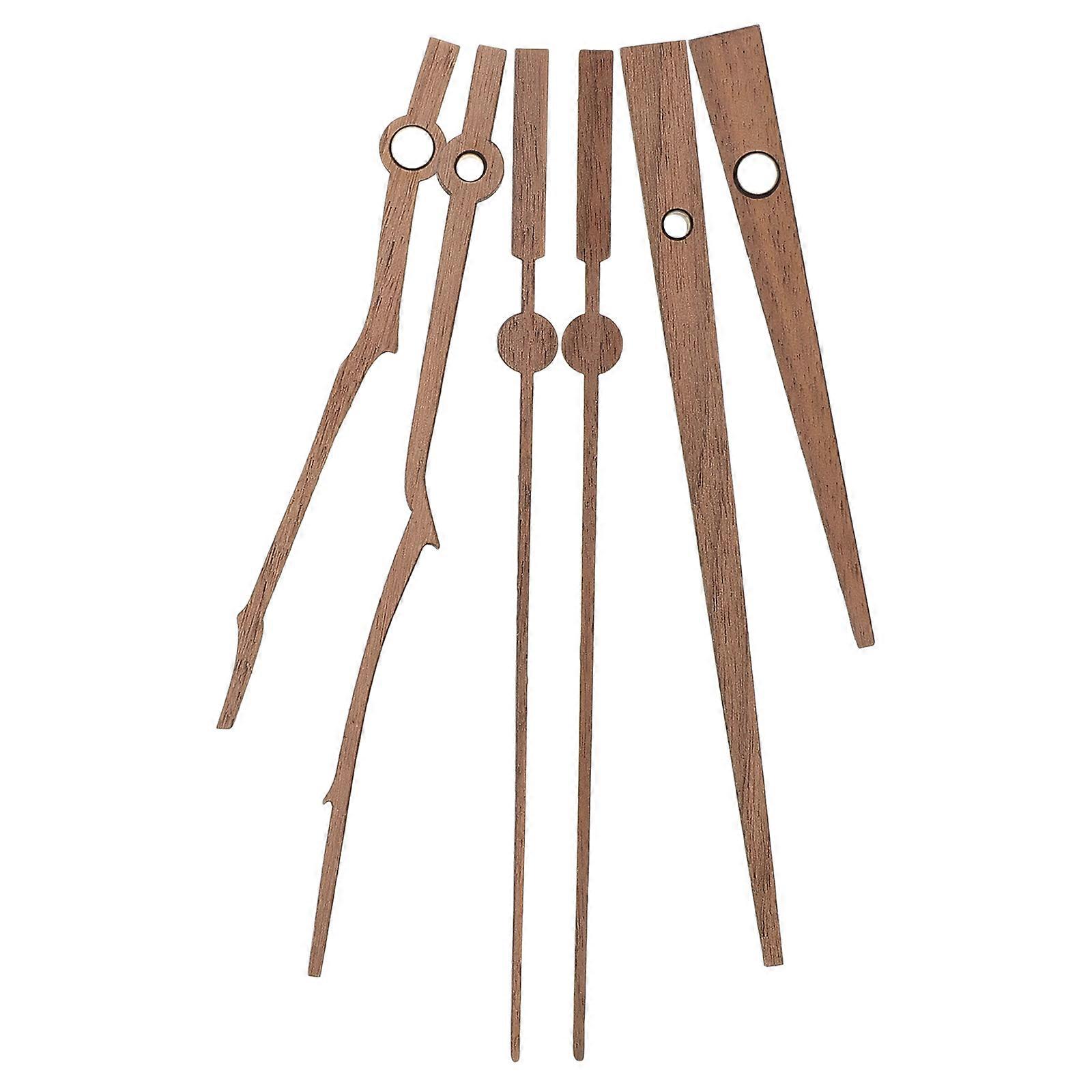 Elegant Wooden Clock Hands Decorative Clock Replacement Parts For Clock Repair And DIY Projects 10 Sets
