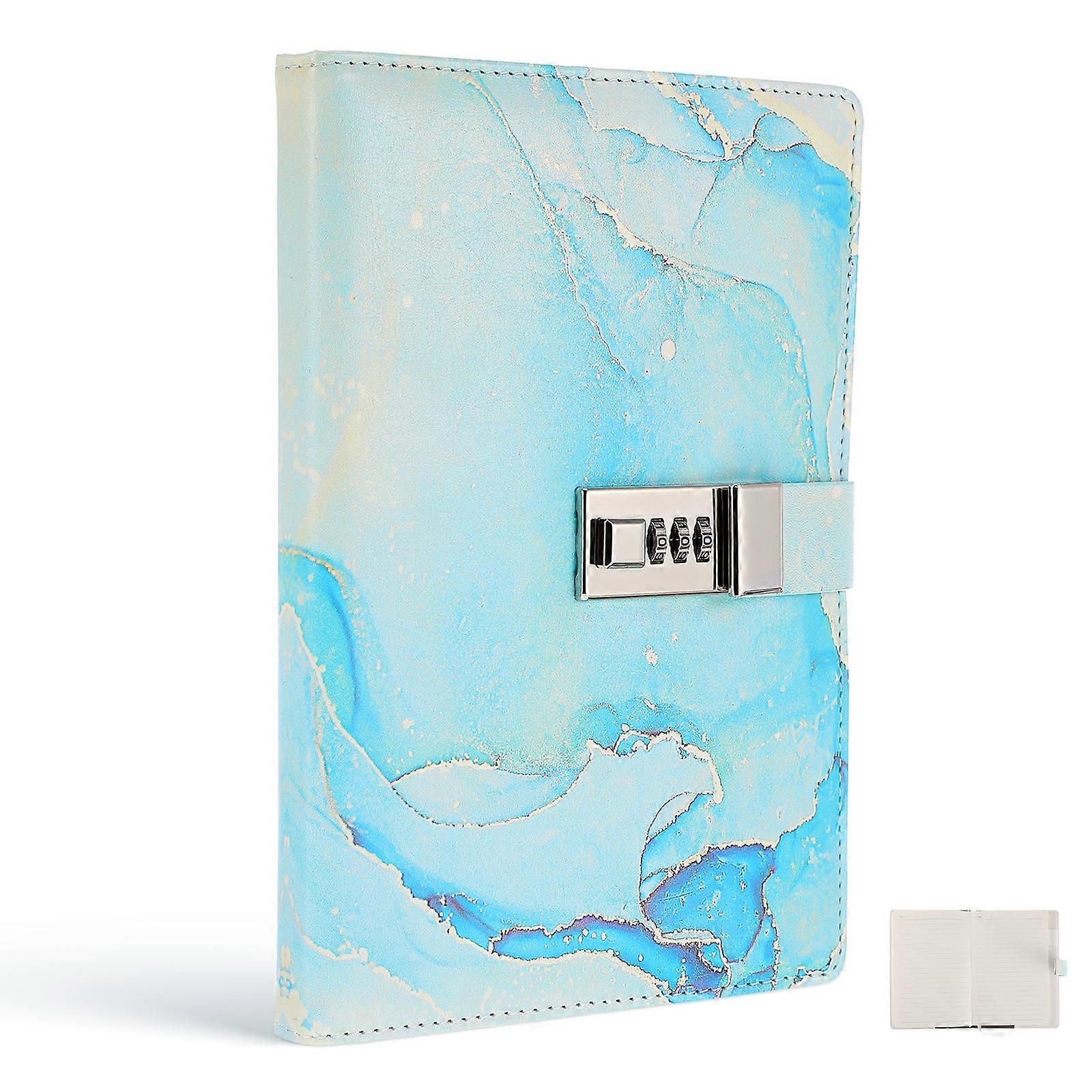 Notebook with Lock Student Journal for Writing 4Pcs Multi Artificial