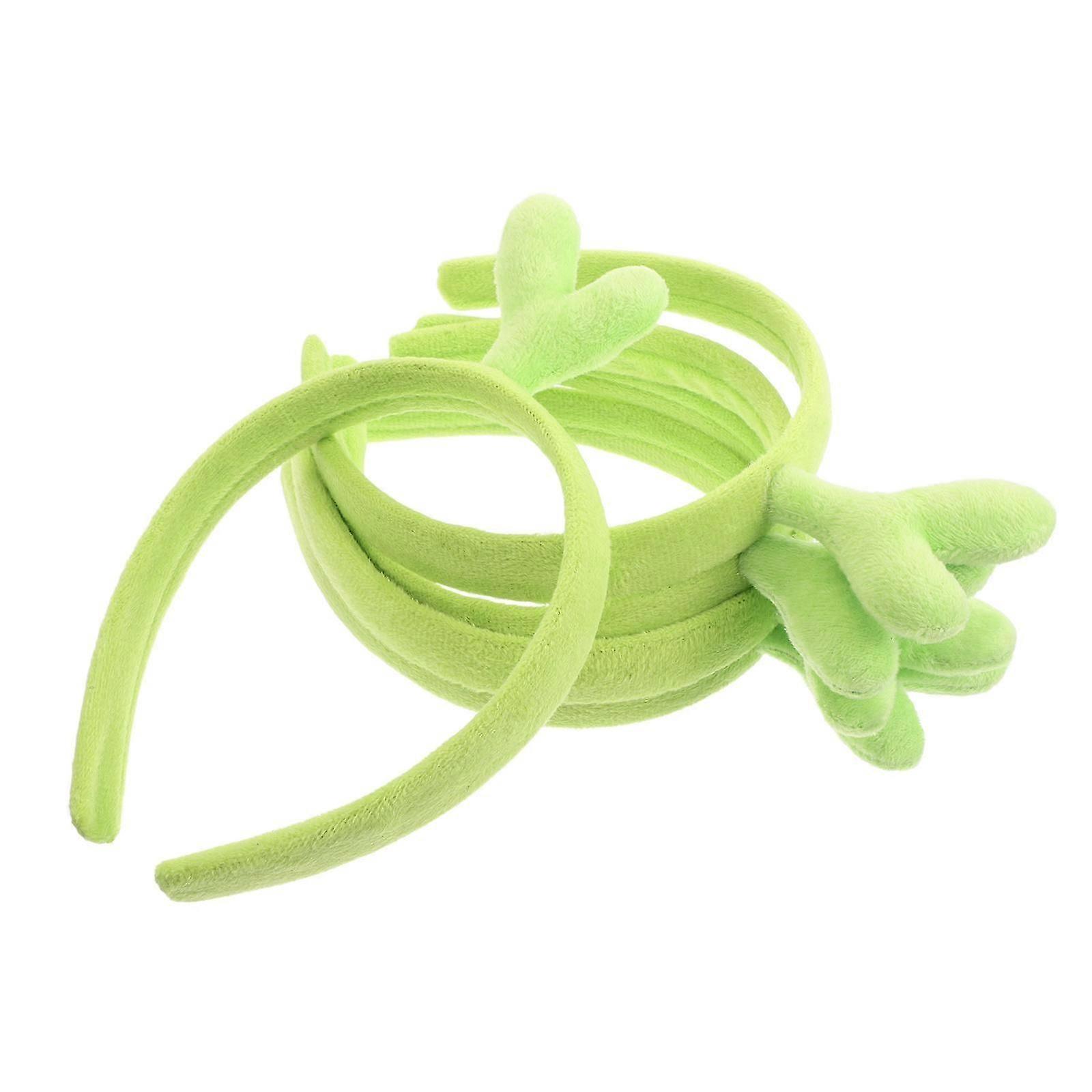 5 sztuk Sprout Opaski Lekkie Antypoślizgowe Roślinne Akcesoria Do Włosów Dla Kobiet Party Cosplay Yoga Zielone Opaski Do Włosów Łatwe do noszenia dla różnych fryzur