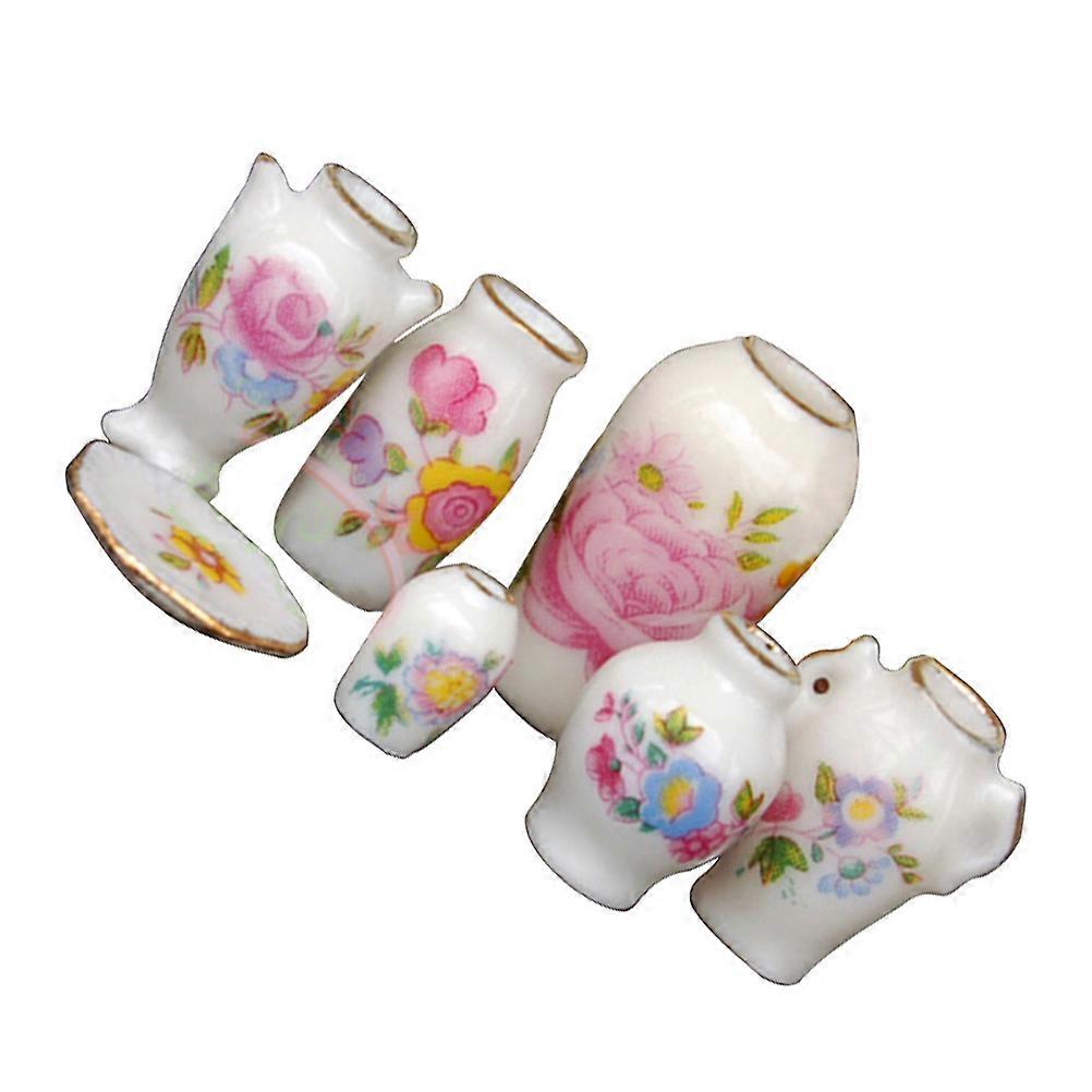 Mini House Vase Mini Ceramic Vase for Decoration 14Pcs Collection