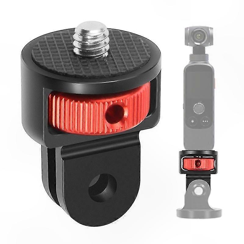 1/4 Inch Aluminum Alloy Tripod Adapter for Insta360 GoPro , 360 Degree Rotating Screw Mount