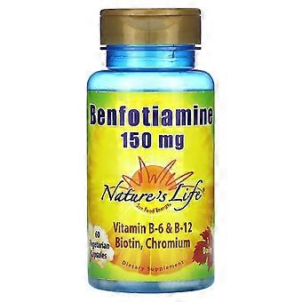 Nature's Life, benfotiamiini, 150 mg, 60 kasviskapselia