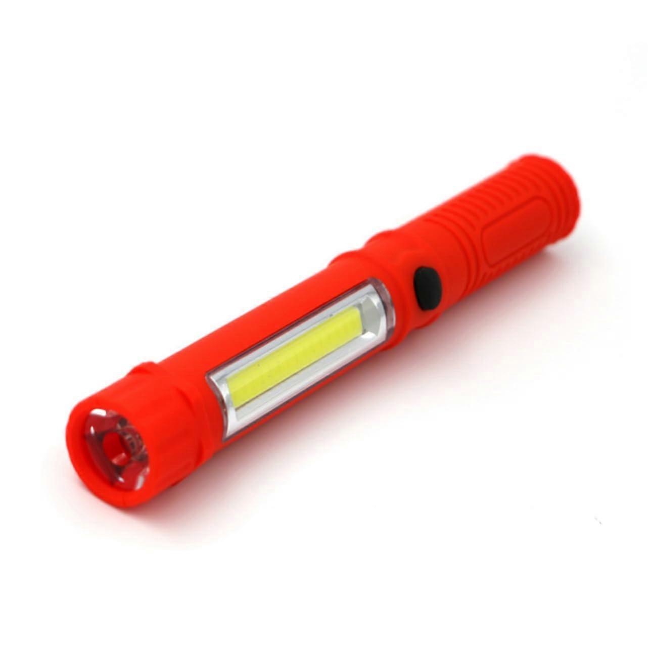 Cob Led Work Light Mini Pen Flashlight With Magnetic Base Red Multifunctional Inspection Torch For  Maintenance
