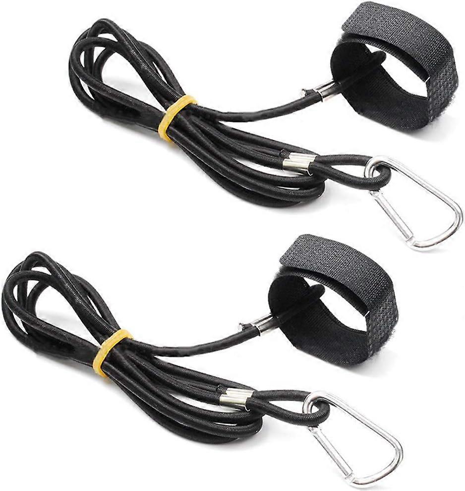 Kayak Paddle Leash Set (2 Pack) - Elastic Safety Lanyards for Kayaking and More