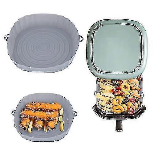 Silikongryta, bakkorg, airfryer, non-stick, återanvändbar. Återanvändbar. Mikrovågsugnssäker.