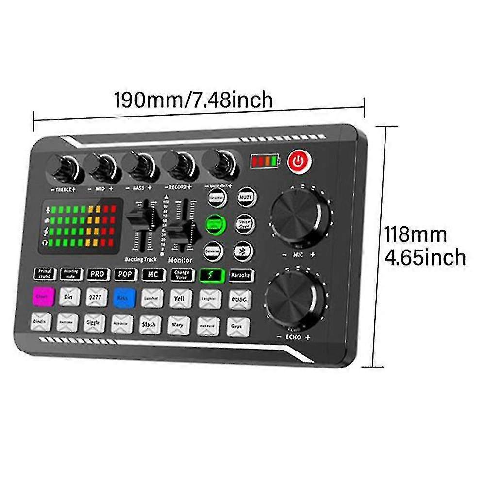 F998 Sound Card Kit,bm-800 Microphone Kit,with Sound Card,audio Mixer Condenser Pc Gaming Mic,for S 26s