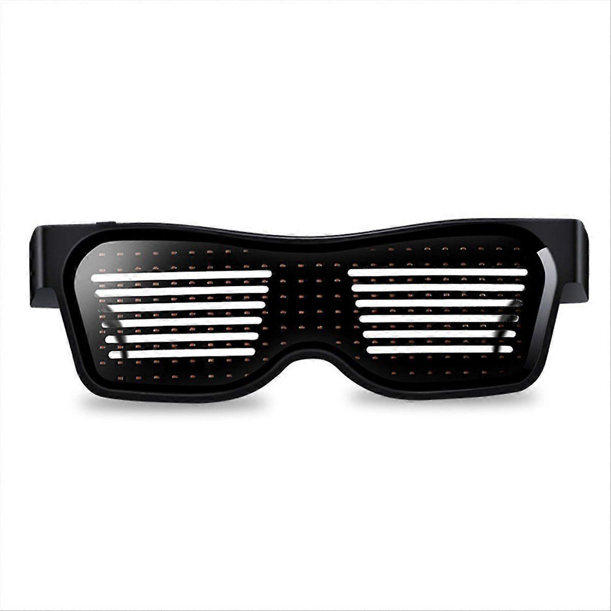 LED Glasses App Control Light Up Party Glasses Programmable DIY Text Graffiti Animation Luminous Su
