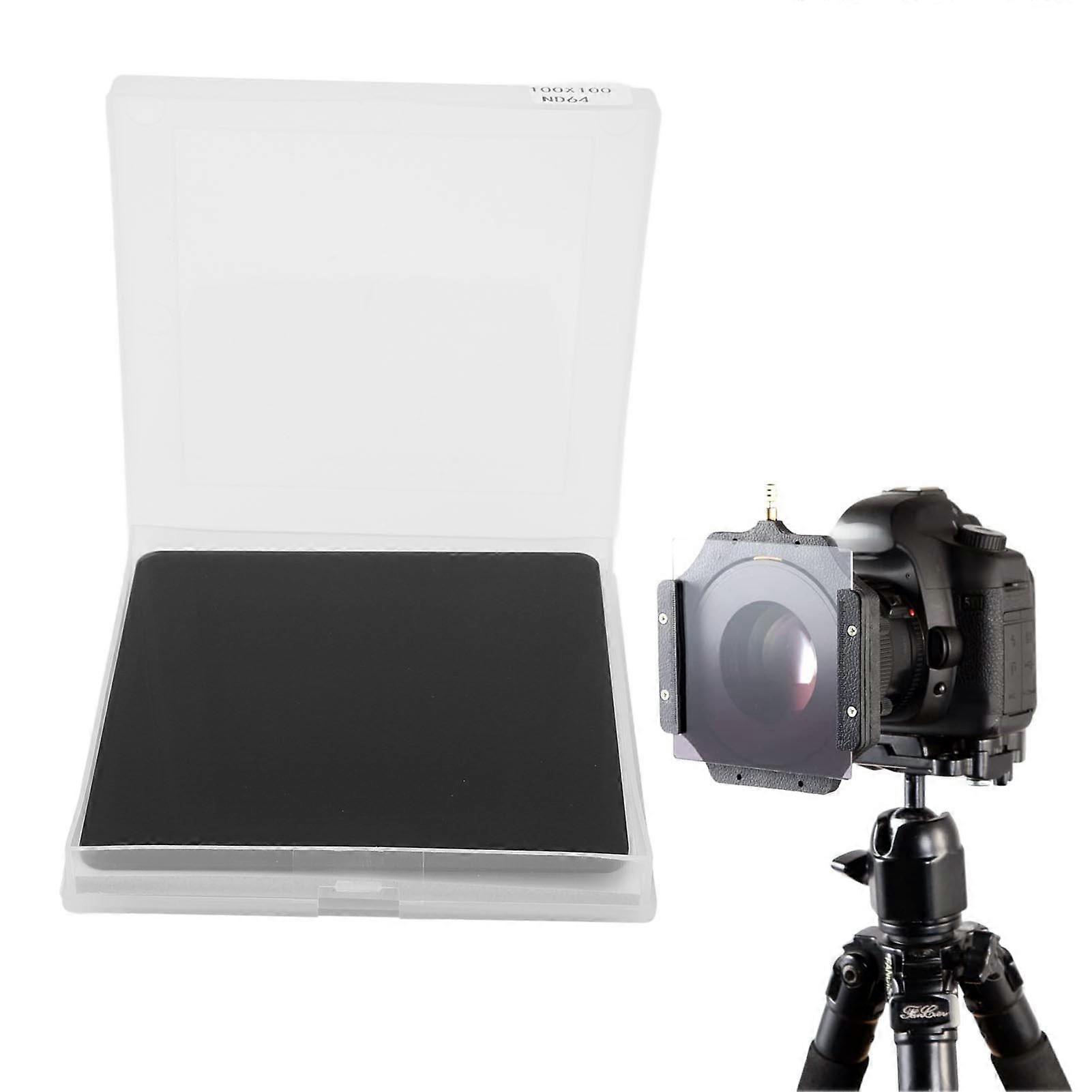 100x100mm Square ND Filter Multi Layer Coating Neutral Density Filter for Photography 2mm Thickness ND64 