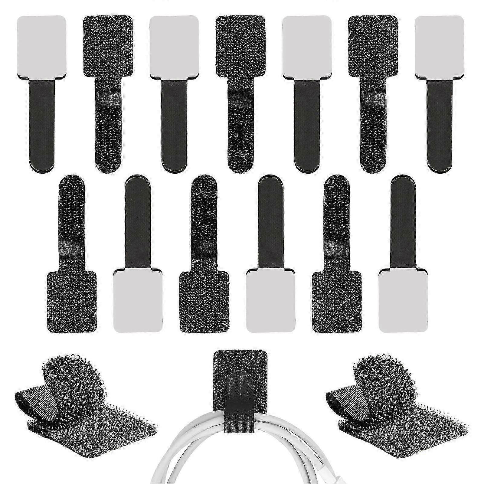Cable Ties Reusable,50 Pcs Multi-Purpose Adjustable Hook and Loop Straps, Loop Long Cable Tie Wraps for Management and Cords OrganizationTies 26 miao4