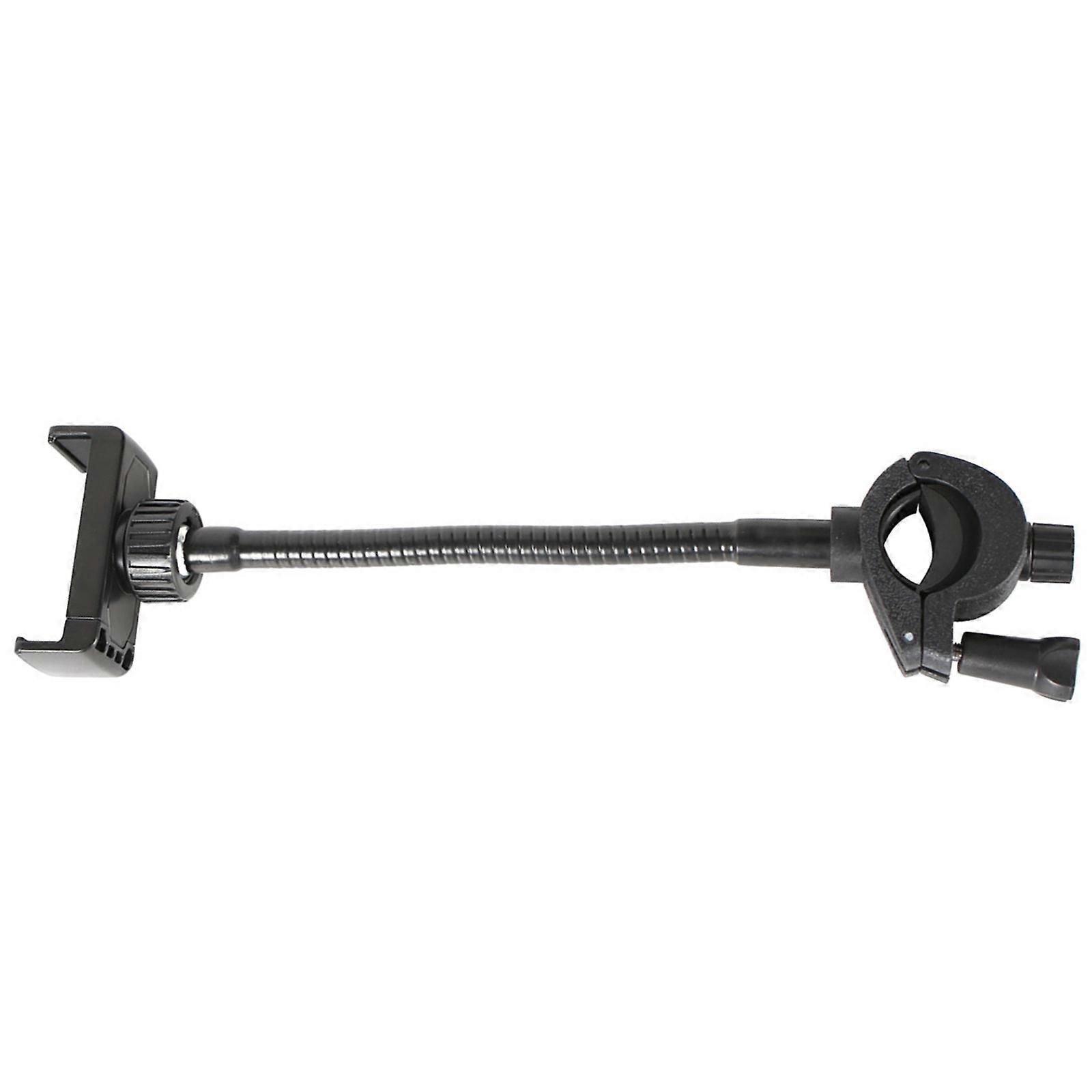 Adjustable Gooseneck Smartphone Holder Portable Phone Stand with Secure Lock Plastic Texture for Microphone Stands Multicolor