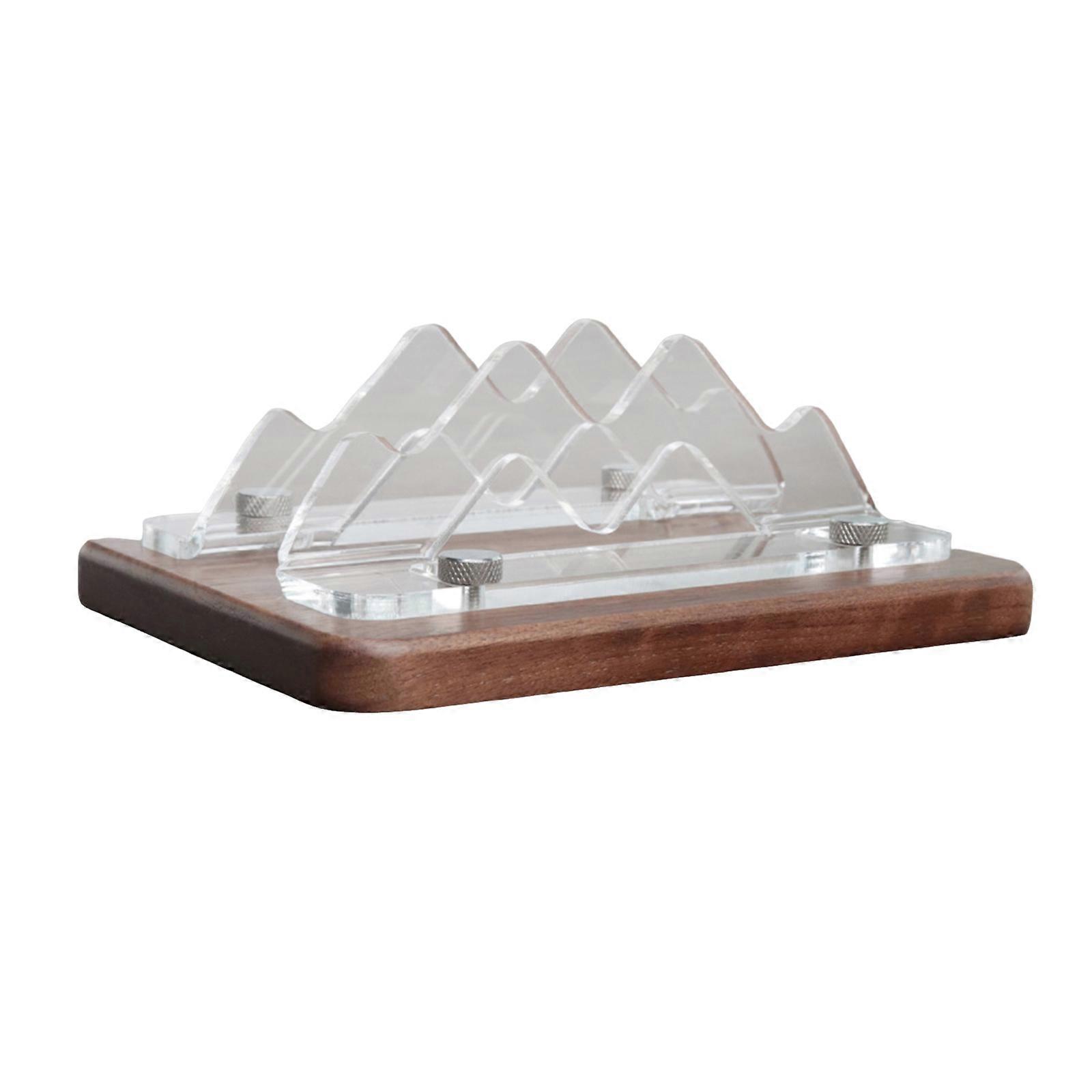 Vertical Computer Stand for 4 Holder Ergonomic Wood Base Construction Maximize Desktop Space Utilization Multicolor