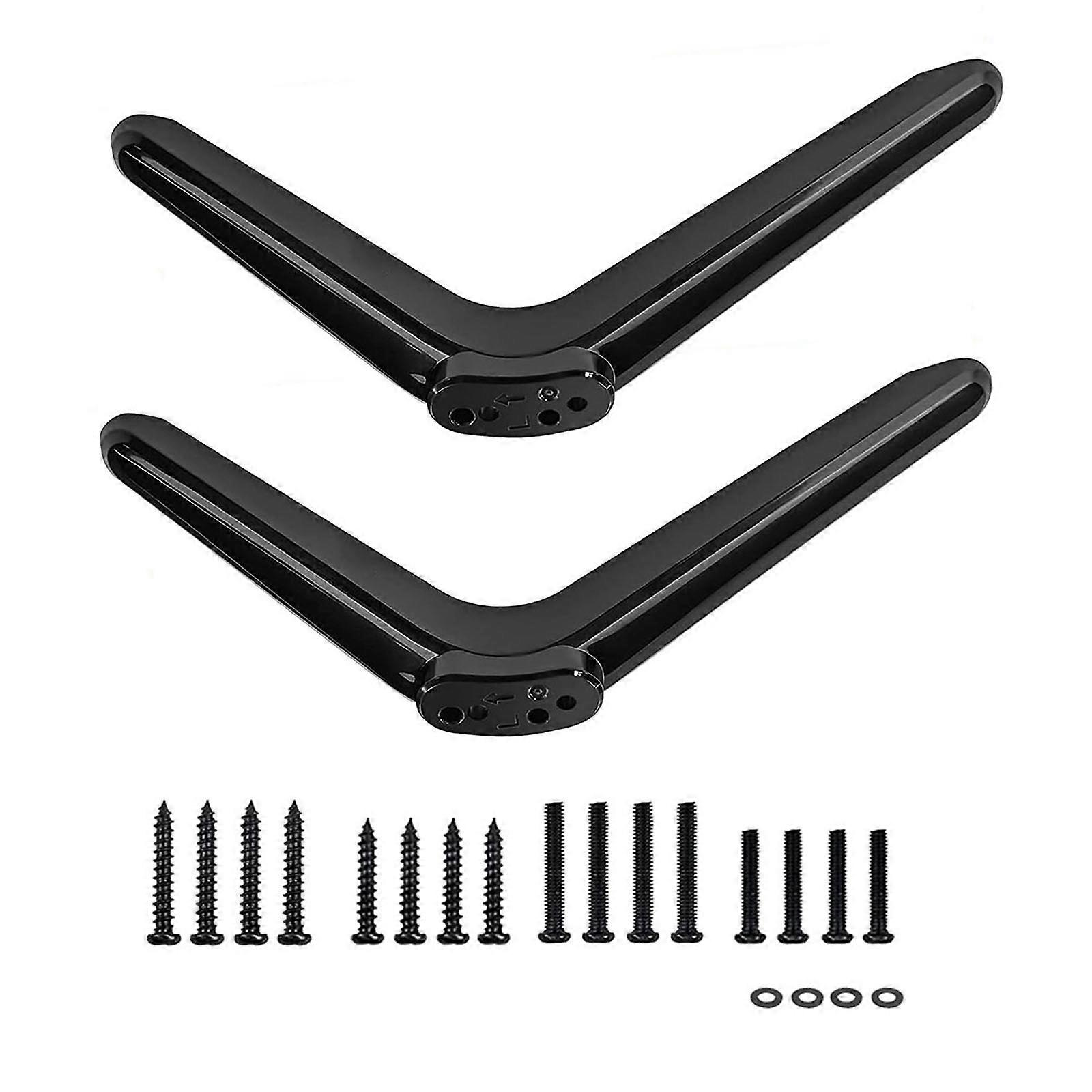 TV Holder with Adjustable Height Fits Various TV Size Simple No Tool Installation TV Stand Holder Multicolor