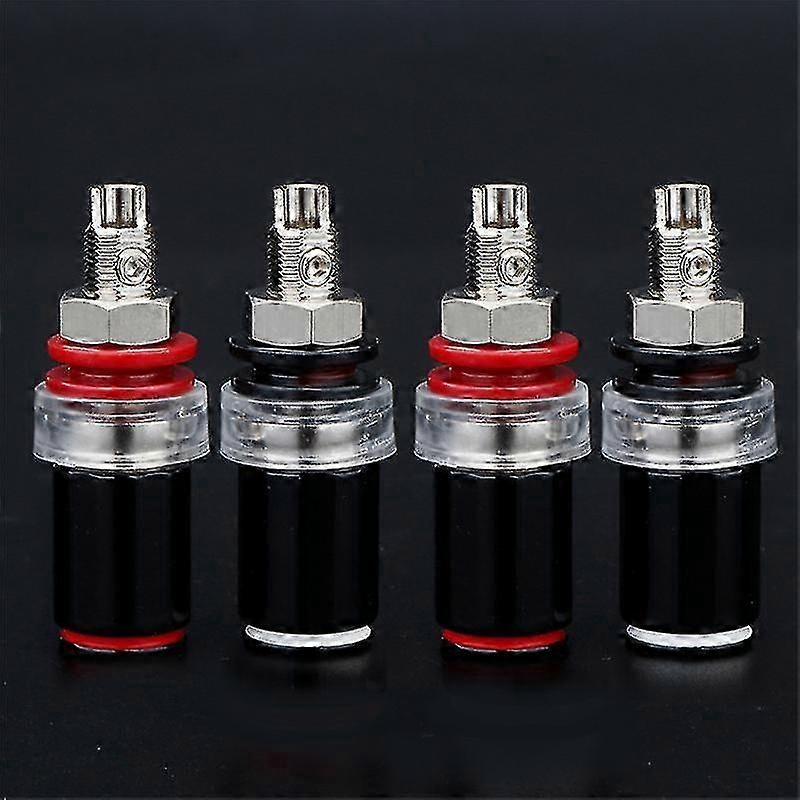 4PCS Gold/Rhodium Plated HiFi Amplifier Speaker Binding Post Socket Terminal