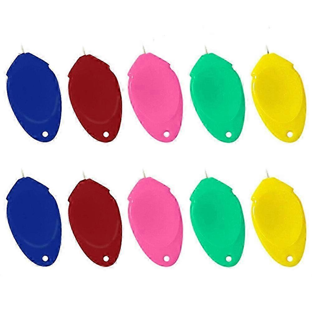 Enfile-aiguilles, enfile-aiguilles automatiques (lot de 10) pour personnes âgées, guide simple pour aiguilles à la main et à la machine