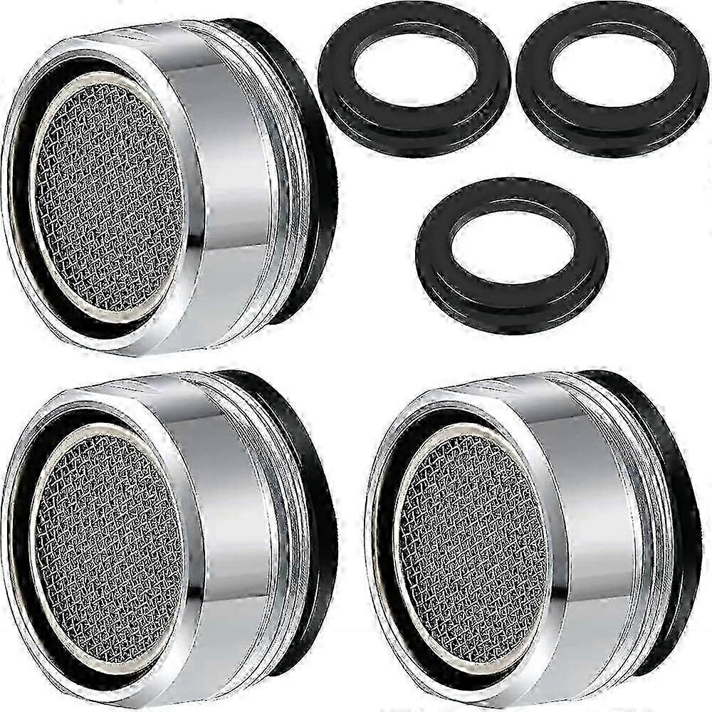 Plumbing's Reliable Choice: Stainless Steel Faucet Aerator with Chrome Brass Shell for Noise Reduction & Durability, Easy Install for 25