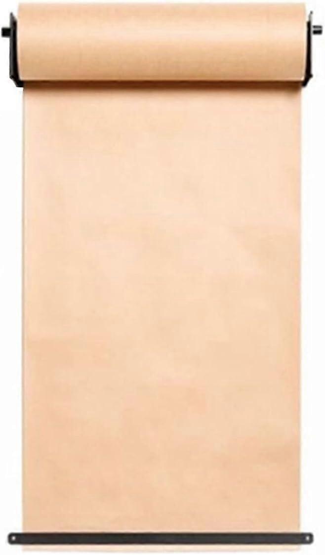 Reel Bracket Wall Mounted Kraft Paper Dispenser And Cutter Note Paper Roll Display 164ft Included 37cm Wide
