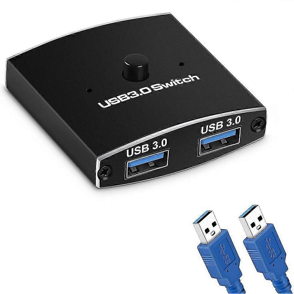 Usb 3.0 Switch Selector Kvm Switch 5gbps 2 In 1 Out Usb Switch Usb 3.0 Two-way Sharer Compatible Printer Keyboard Mouse Sharing-haoyi