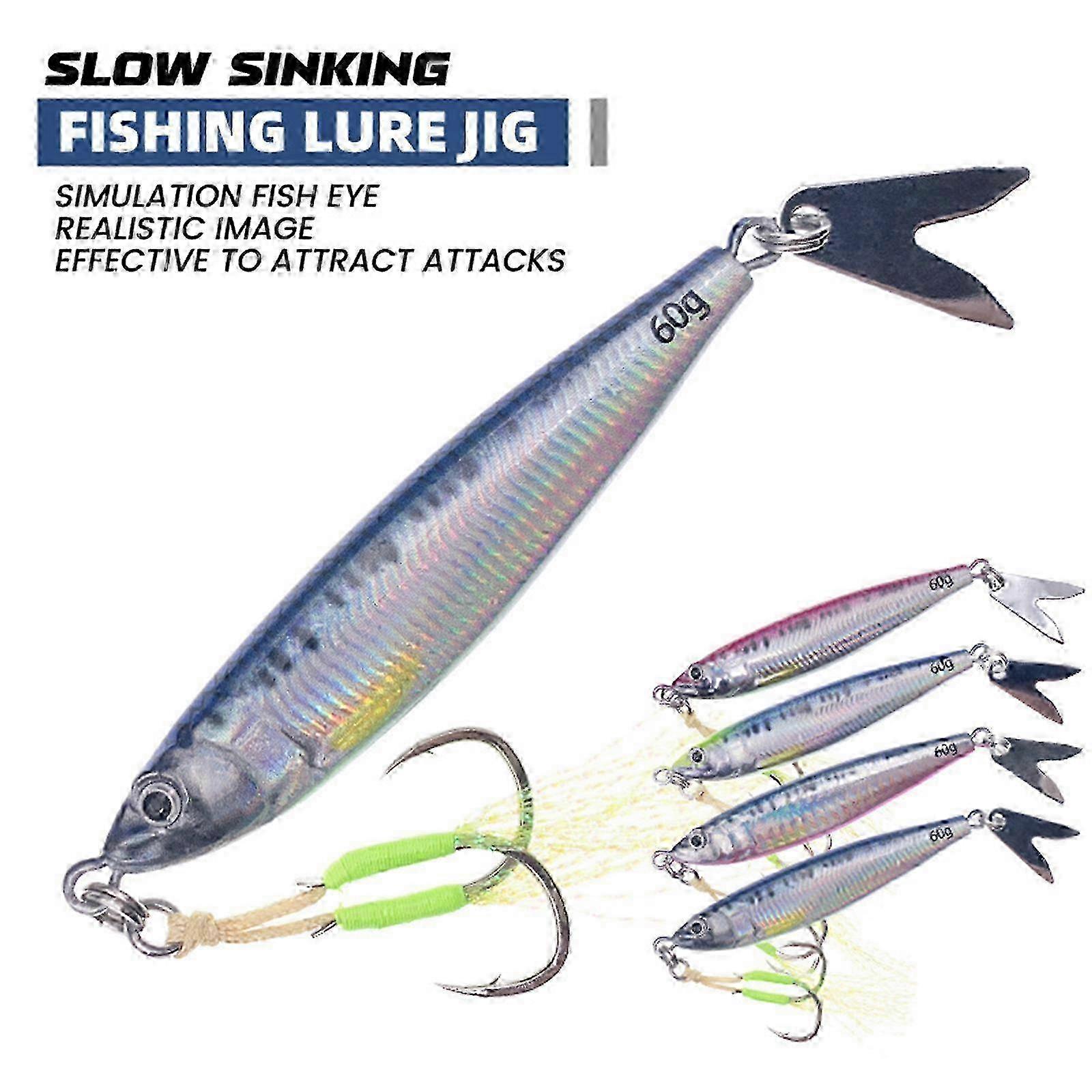 5Pcs Spoon Metal Hard Spinner Baits Fishing Lures Rotating Swimbaits Colorful Sequins Lures Baits Single Hook Fishhooks