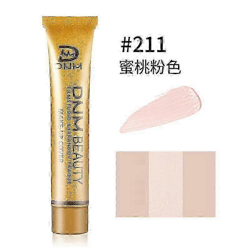 Concealer Foundation Cream, Waterproof, Full Coverage of Dark Circles, Wrinkles, Fine Lines and Blemishes, Suitable for All-day Makeup, Cover Acn