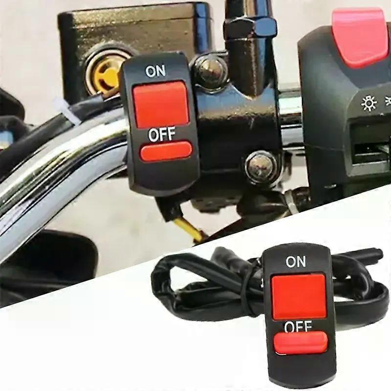 Motorcycle Switch ON OFF Button Universal Scooter Motorbike Handlebar Flashing Switch Moto Light Switch Button 12V Accessories