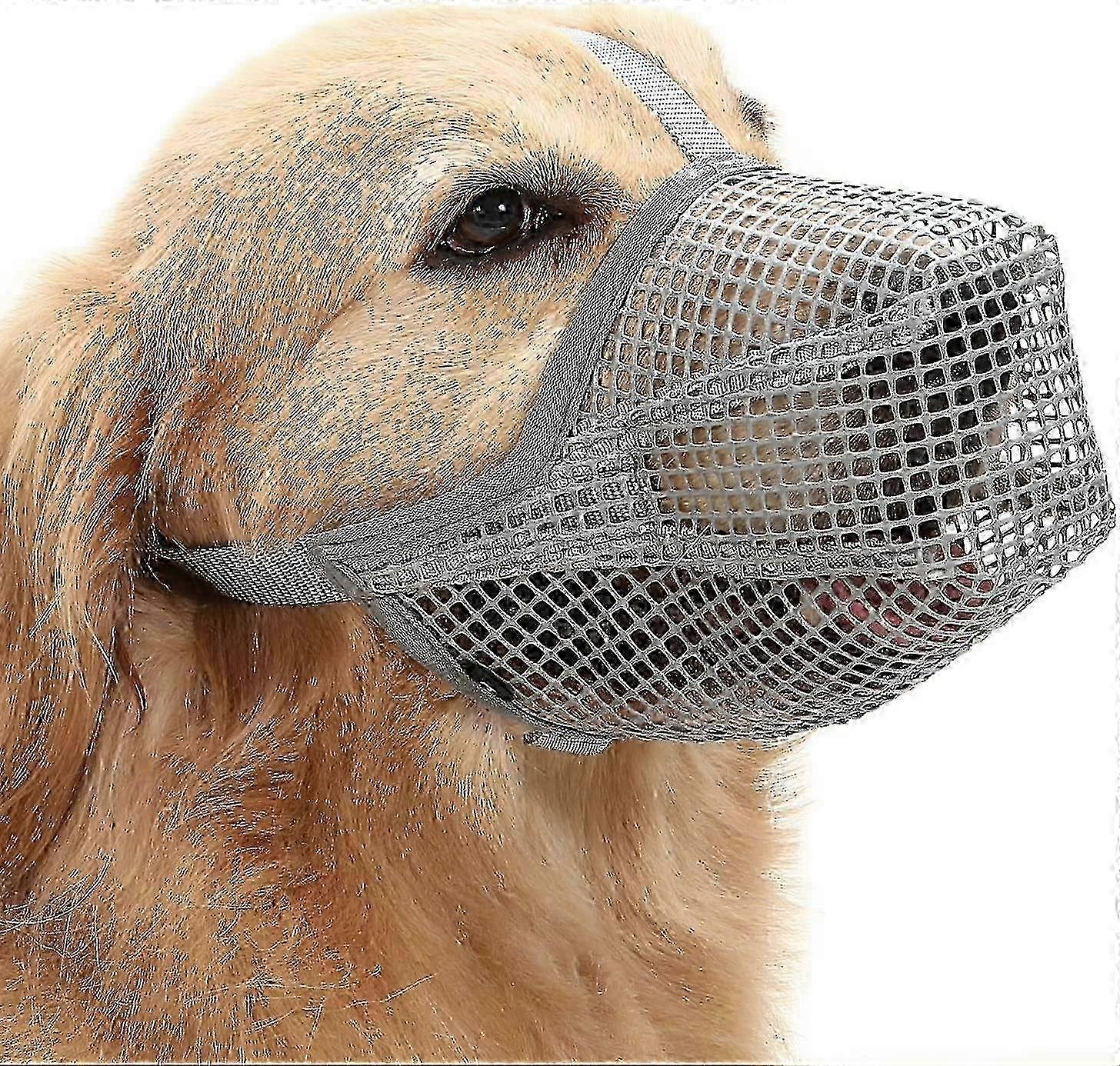 Dog Muzzle With Adjustable Straps, Soft Mesh Covered Muzzles For Small Medium Large DogsS Edition 2025