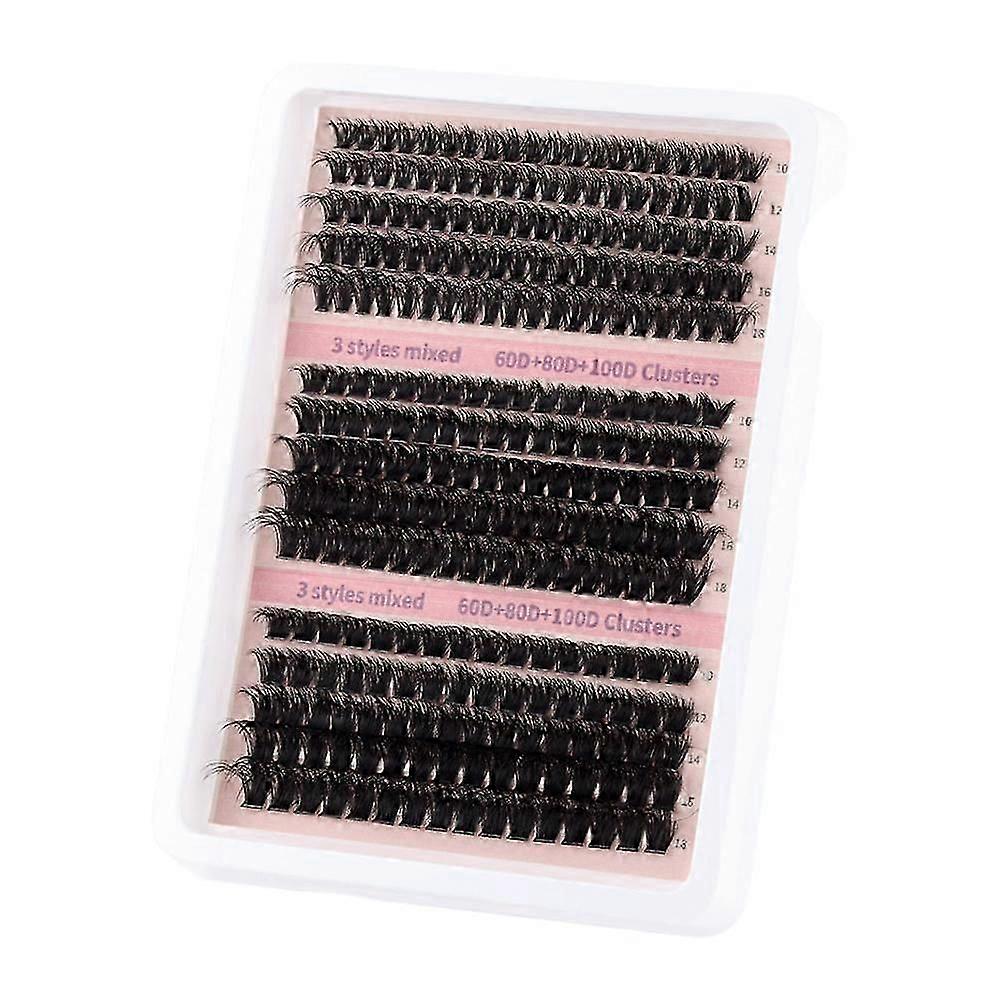 15Rows Fluffy Cluster Lashes 60D-160D Natural Thick Eyelash Clusters