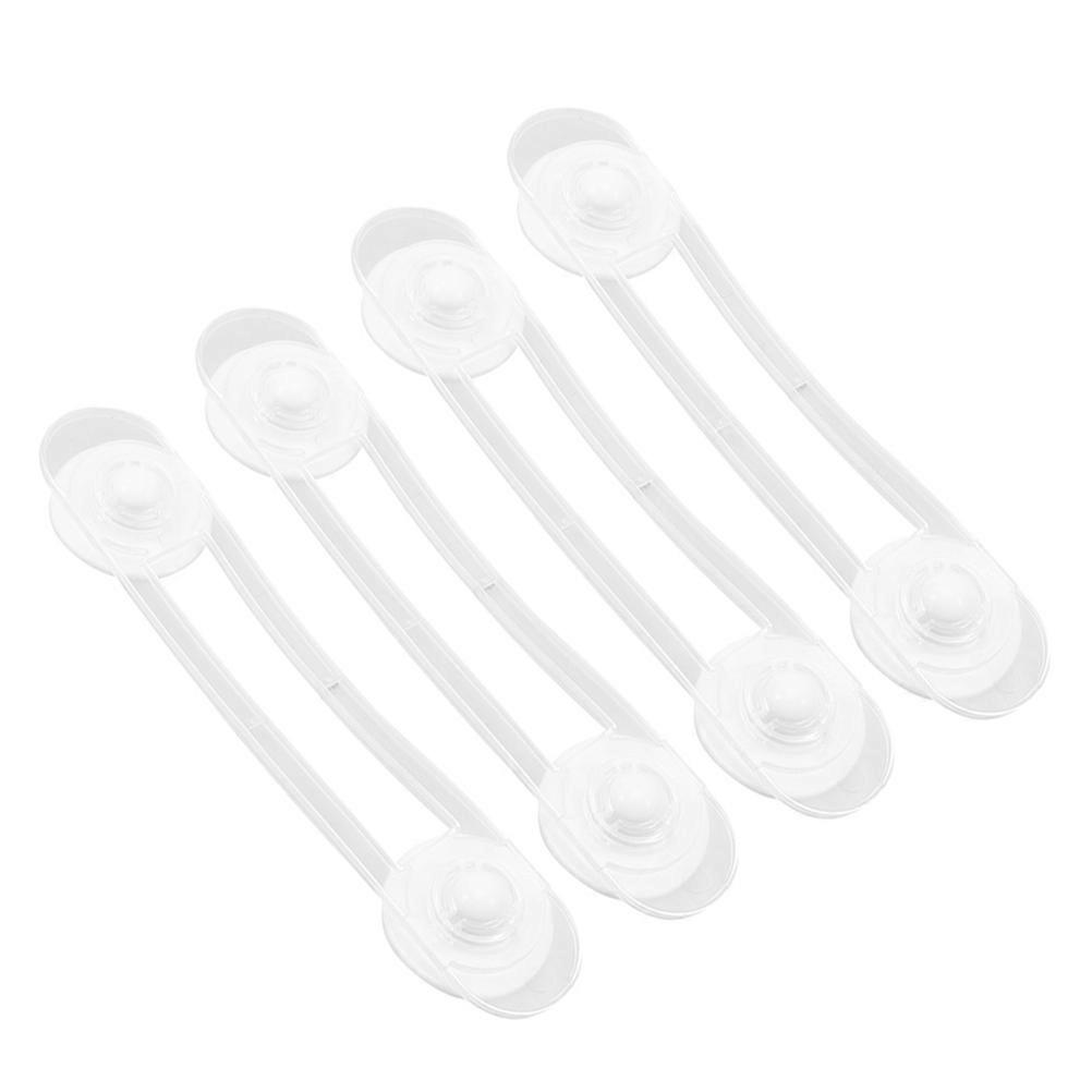 Adjustable Child Safety Cabinet Locks Transparent for Kitchen and Storage 4Pcs Set