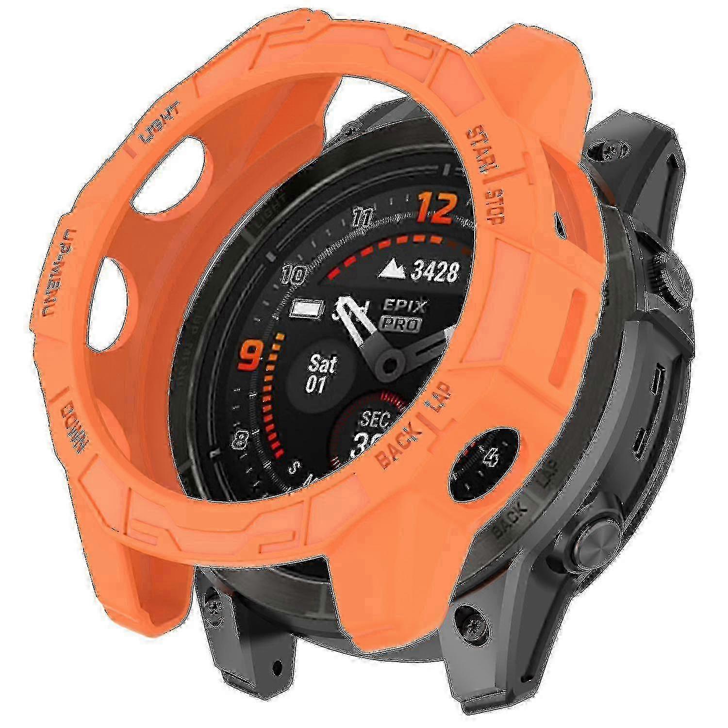 جراب ساعة Garmin مقاس 51 مم ، تصميم مجوف ل Fenix 7X Pro