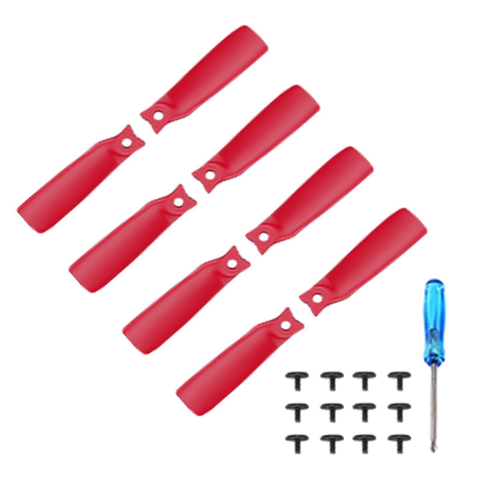 8pcs Low Noise Drones Propellers For Flip Models Improved Flight Efficiency And Easy Setups Included Tools  Red