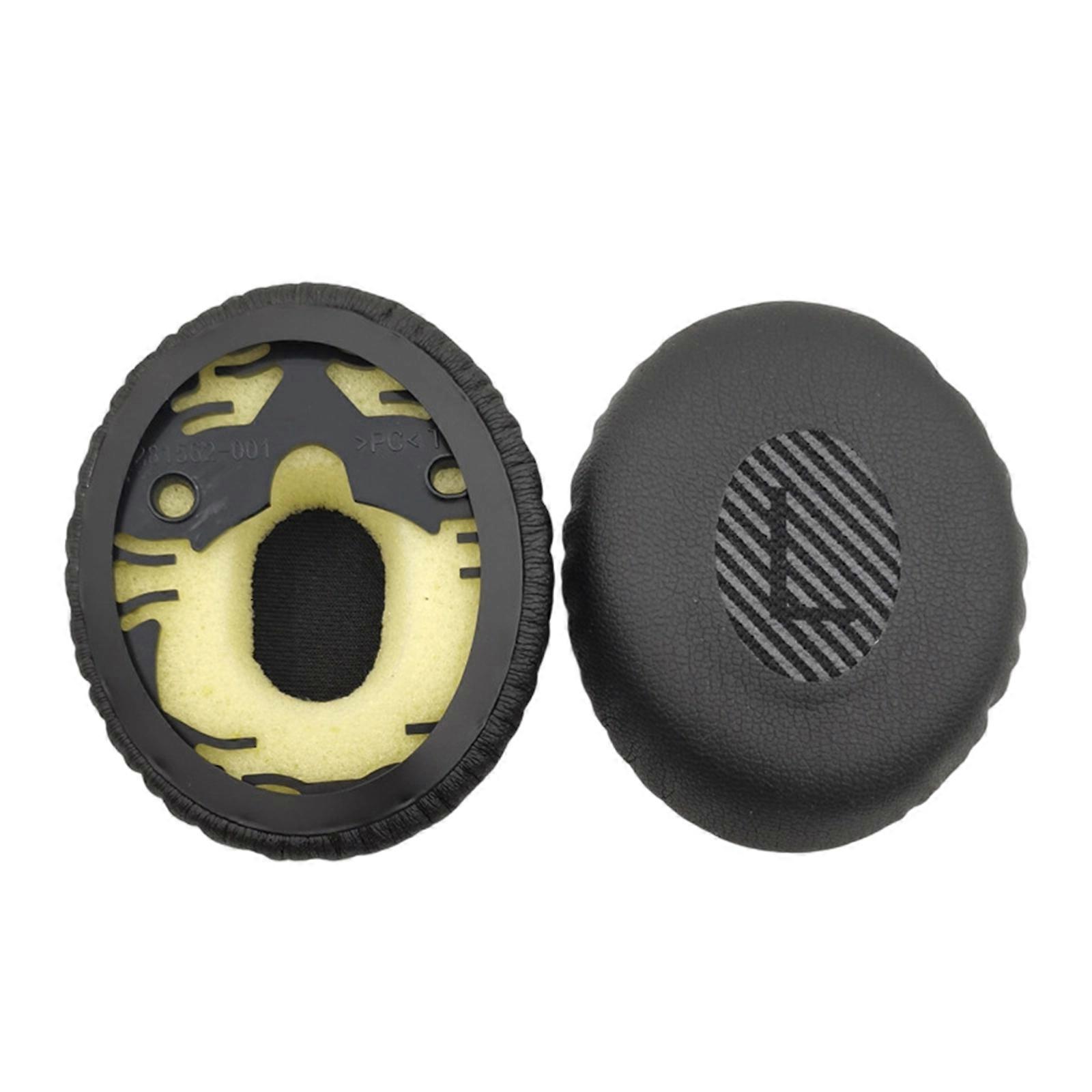 Anti Slip Headphone Ear Cushions From Resilient Materials Earpads For QC3 Secure And Extended Usage  Black