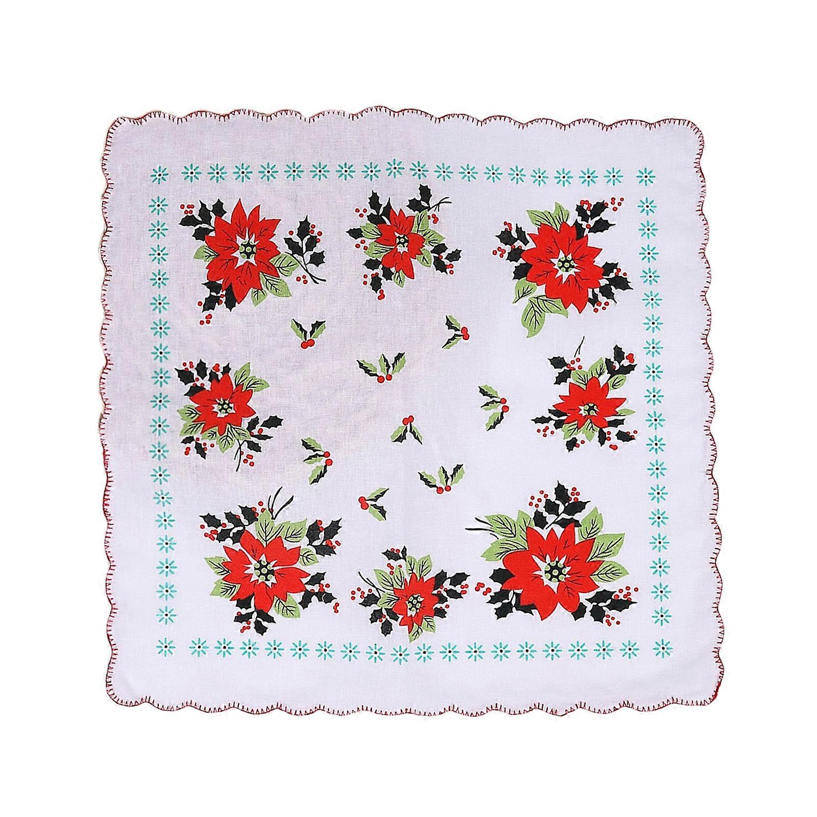 Friendly Womens Cotton Handkerchief With Vibrant Patterns Soft Compact Travel Accessory for Home Outdoor Use Multicolor