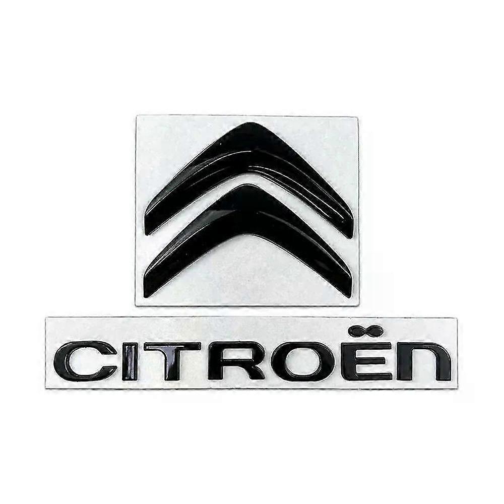 Metal Front Emblem and Rear Badge Letter Set for Citroen C4, C5, C3, C1, DS3, DS5 Models