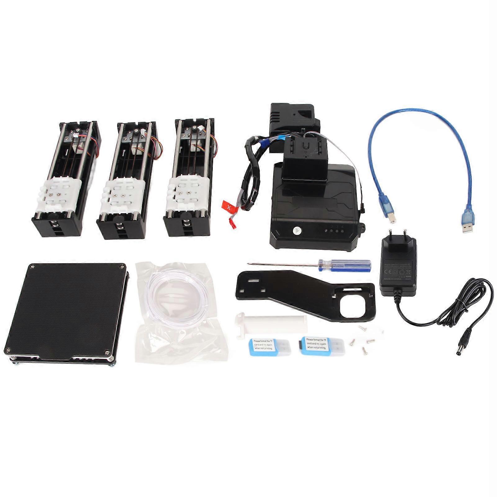 Mini 3D Printer for Beginners 4x4x4in High Accuracy Uniform Heating Easy to Use