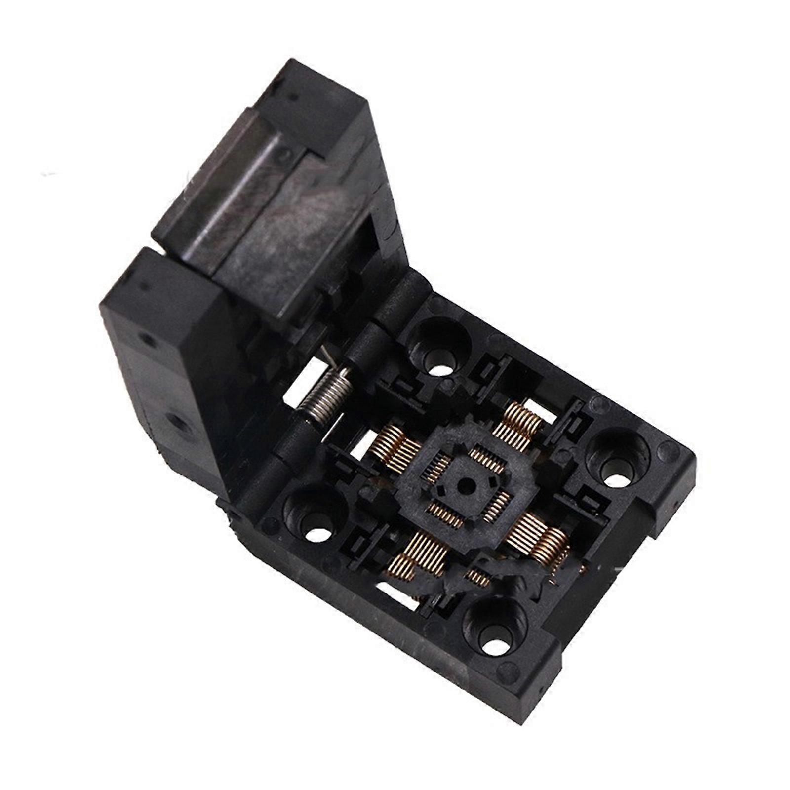 QFP32 Chip Test Socket 0.5 Space Flip Cover Test Socket for IC Testing and Programming Easy Installation Multicolor