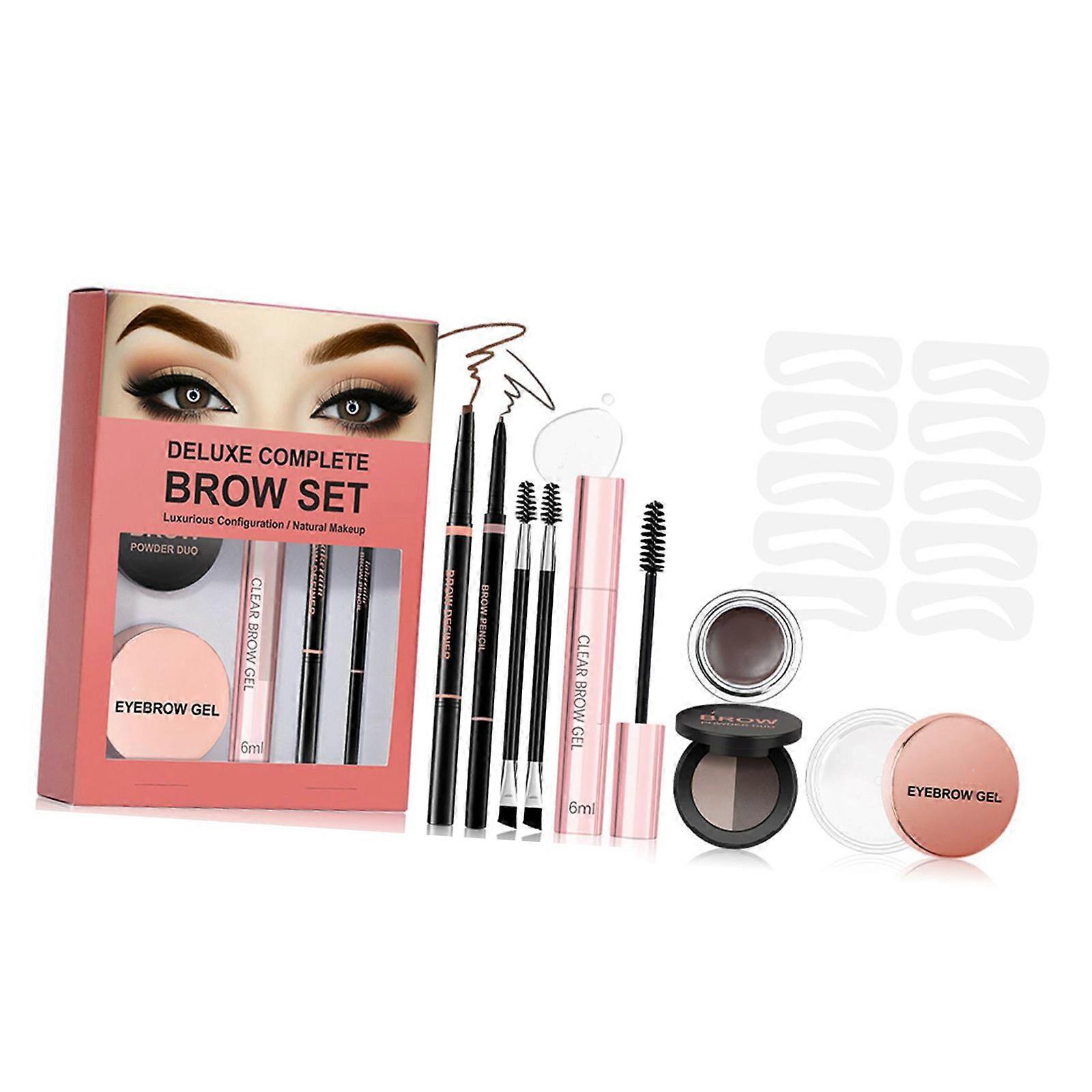 Eyebrows Stamp and Eyebrows Stencil Kit Brow Stamps Kit Eyebrows Stamping Kit Eyebrows Pomade,Eyebrows Pencil Eyebrows Stencils Multicolor