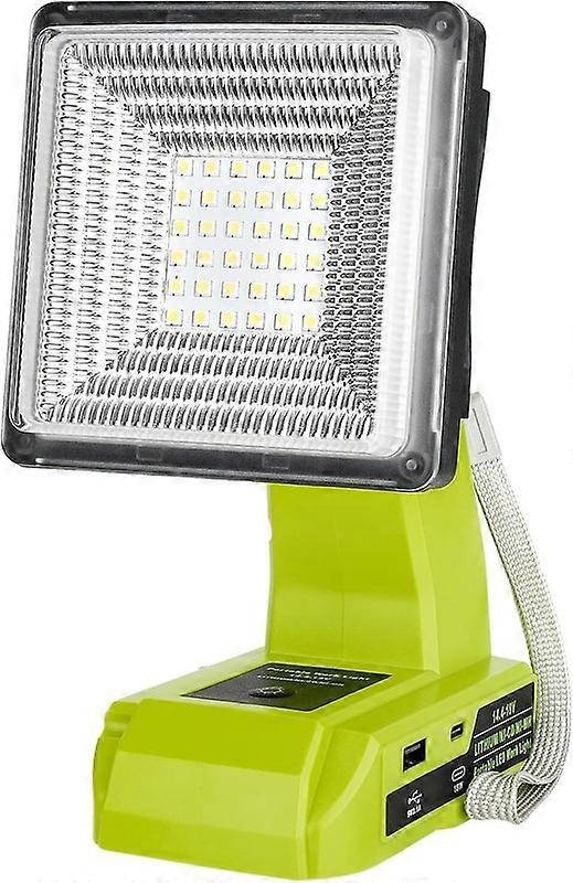 Cordless LED Work Light for Ryobi 18V Battery 15W LED Floodlight Emergency Lamp