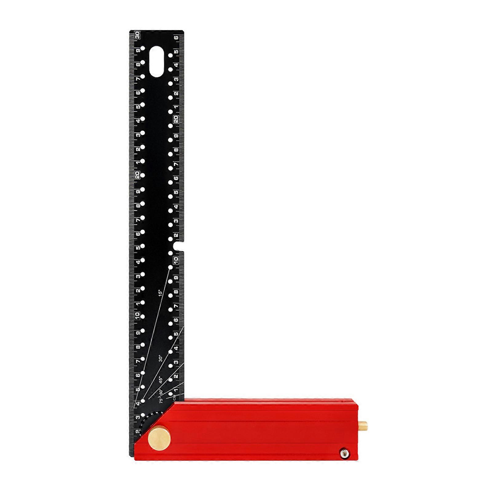 L-Shaped Precisions Square Right Angles Ruler Positioning and Marking Ruler For Carpentry And Construction Multicolor