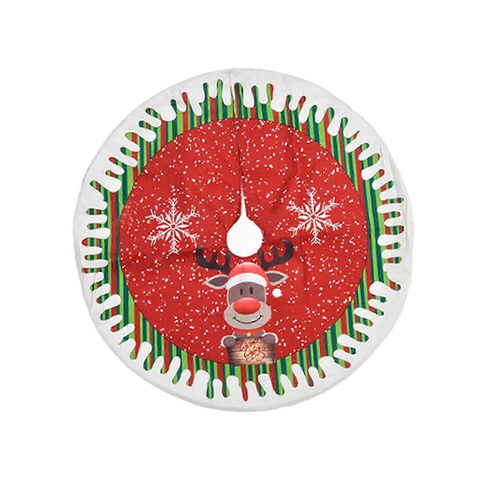 Christmas Tree Base Cover Apron with Printed Design