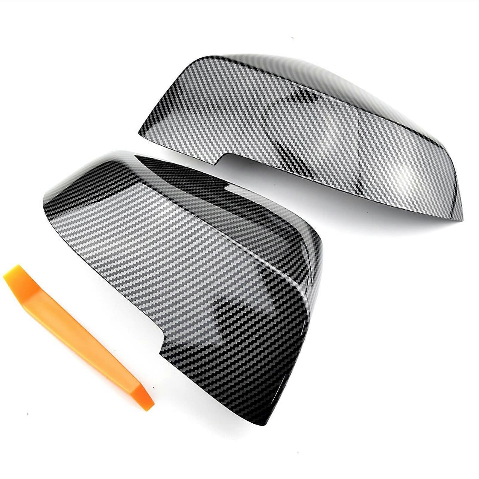 5 Series F10 F11 20112015 Carbon Fiber Style Rearview Mirror Covers Side Wing Trim