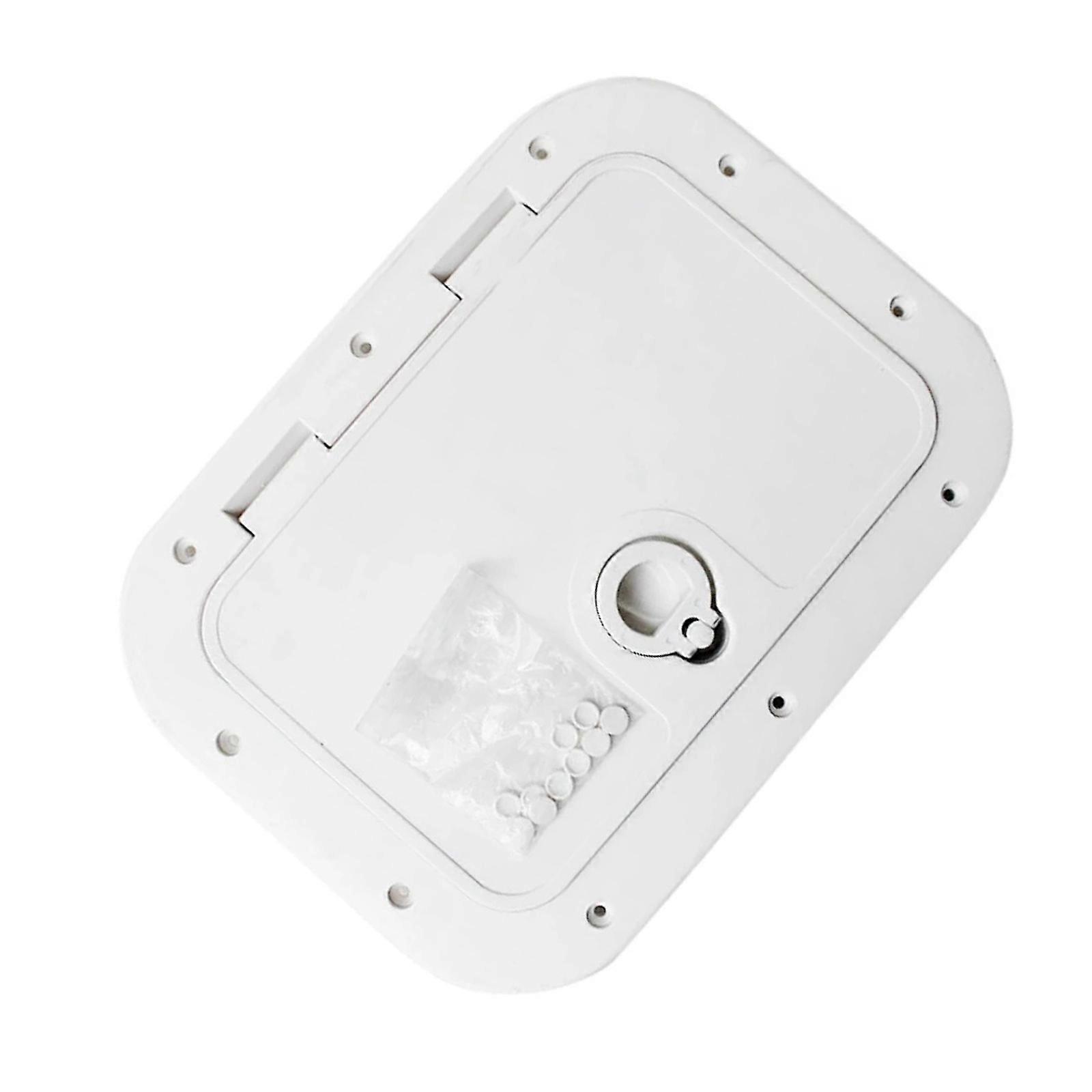 Waterproof Boat Hatches Heavy Duty Polypropylene Deck Plate With Anti UV Protection And Secure Key For Harsh Conditions  White